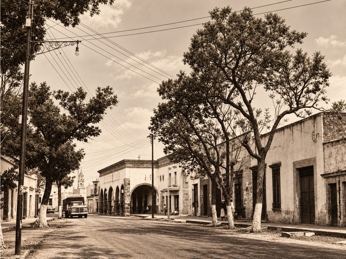 Fotografía antigua: Avenida Juárez, mediados del siglo XX