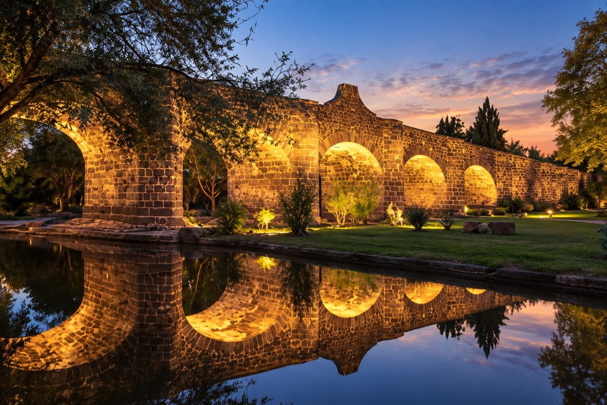 Puente con luz